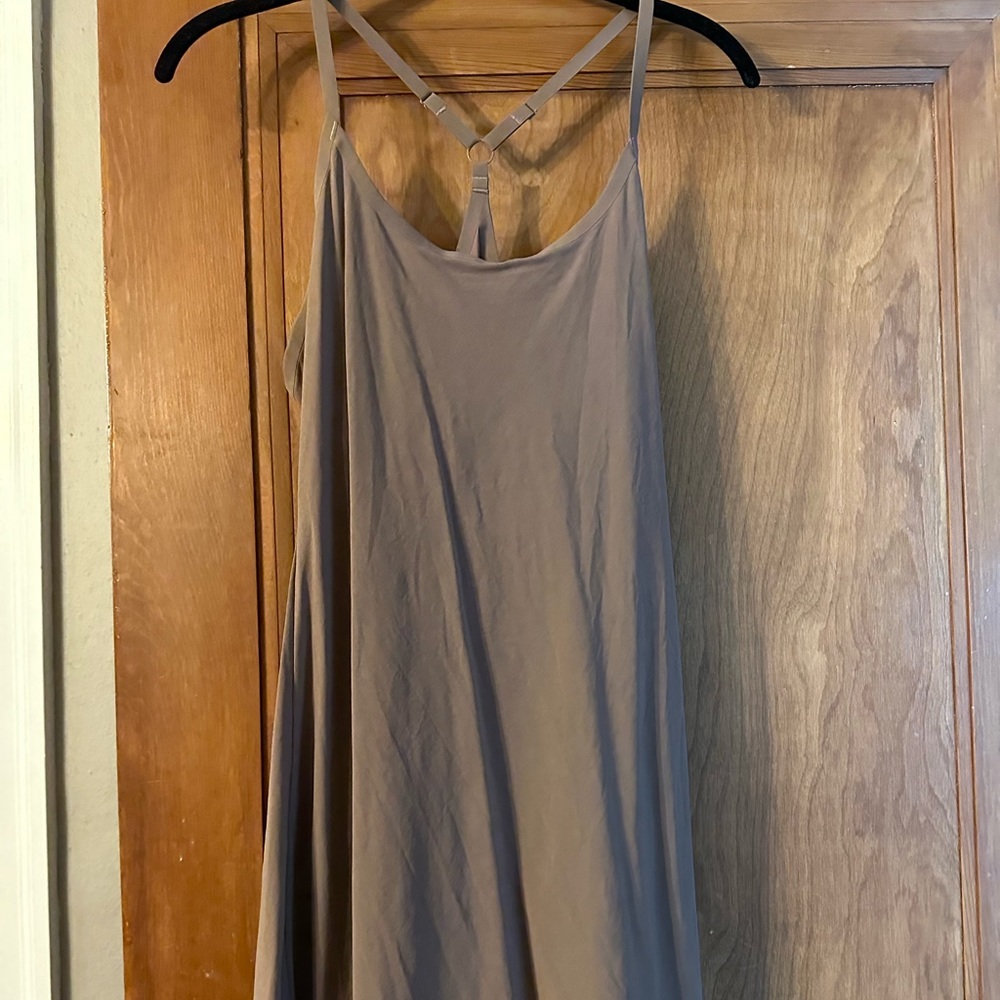 Outdoor voices size small deep taupe exercise dress